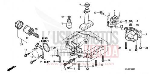 OIL PAN/OIL PUMP CBR1000RR5 de 2005